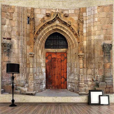 Mittelalterliche Burg Poster XXL Wandteppich Wandbehang Wandtapete Hintergrund