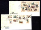 Singapore - 1997 Transportation Definitives Set + MS on 2 x First Day Cover
