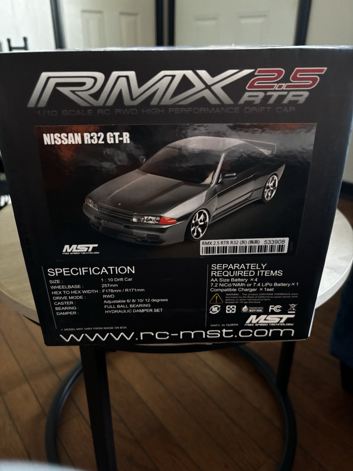 MST RMX 2.5 RTR Nissan R32 GT-R 1/10 Electric RWD RC Drift Car Gray