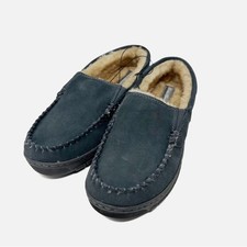 NEW IN BOX-Eddie Bauer Men's Loudon Memory Foam Suede Slipper Size 13 Charcoal