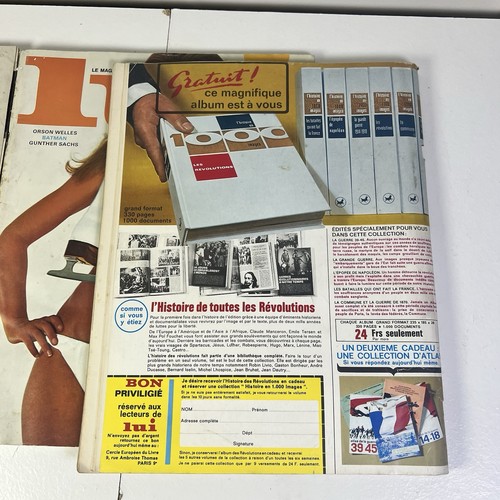 3 x VINTAGE LUI MAGAZINE 1966 RAQUEL WELCH GUNTER SACHS Anna Belle Men’s French - Bild 13 von 13