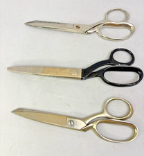 Lot of 3 Vintage Scissors Shears Pinking Shears Wiss Trimline Case XX Wiss CB9