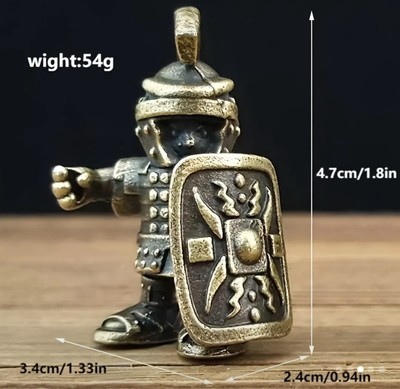 RÖMISCHER LEGIONÄR ZENTURIO BRONZE STATUE FANTASY ROLLENSPIEL GESCHENK KLASSIKER HAUPTQUARTIER GUSS