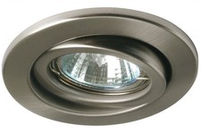 Recessed Spotlight Light Swiveling Brushed Iron LED & Halogen 92Mm Hole