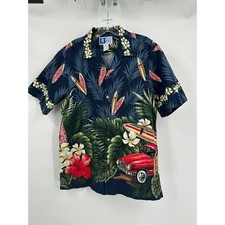 RJC Mens Vintage Hawaiian Shirt Sz M Surf Tiki Aloha Made in Hawaii Retro Island