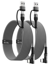 100W Fast USB C Charger Cable Right Angle, USB A/C to USB C Cable, 90 Degree Typ