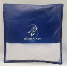 Phantoscope Bright White Throw Pillow Cover 18"x18" Pillow Cases Set of 2 BNIP