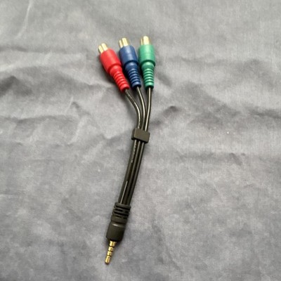 3.5mm Male to 3 RCA Male Adapter Cable 1:3 Splitter Black Red Blue Green