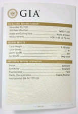 GIA Graded .33 Carat Loose Diamond M Color SI1 Very Good Cut 727.27 per carat