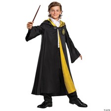 Disguise Harry Potter Hogwarts Robe Deluxe Children's Costume Accessory, Black
