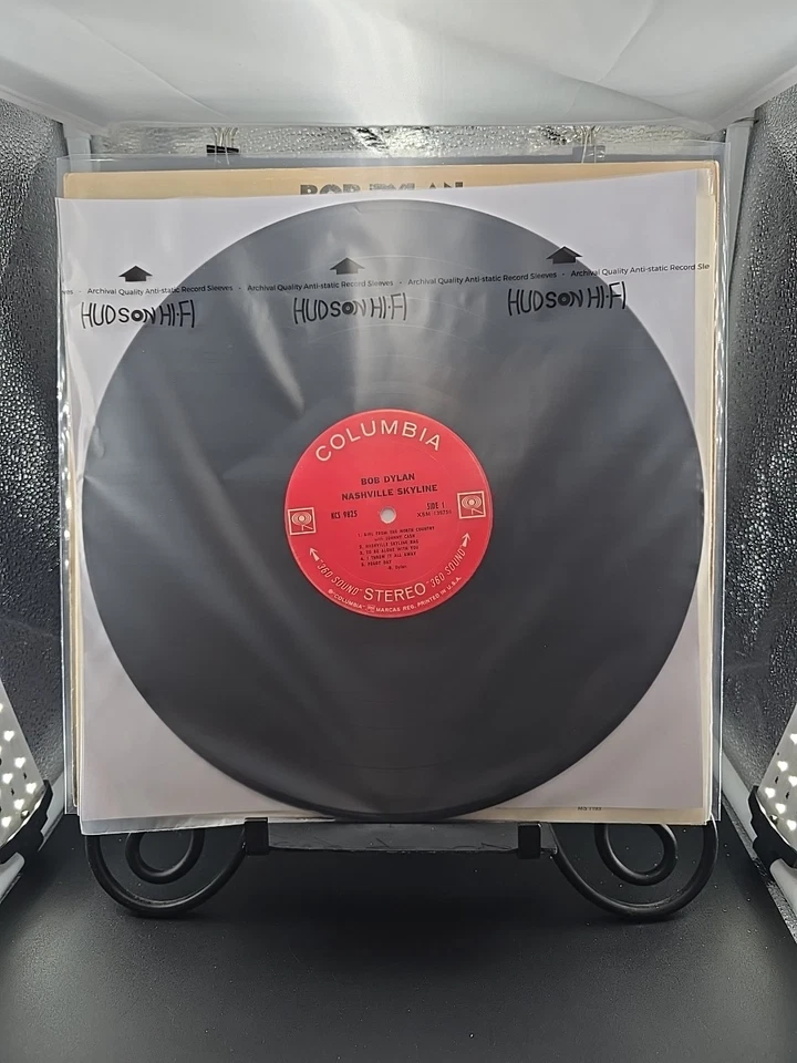 Bob Dylan Nashville Skyline w/Johnny Cash LP 1969 Columbia TH Press 9825 G+/VG - Imagem 4 de 4