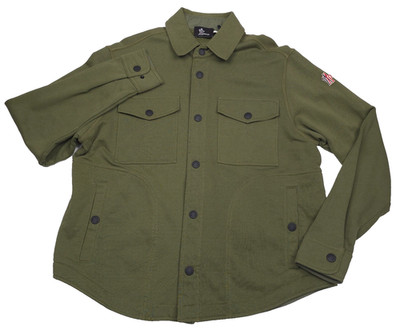 Moncler Grenoble Snap Button Sweatshirt Jacket Mens Medium Green