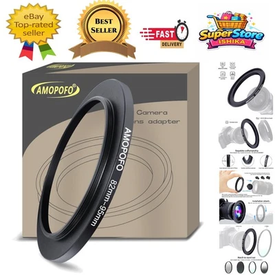 Transform Your Photography: 82mm to 95mm Step-Up Filter Ring, Durable Aluminum - Image 1 of 4