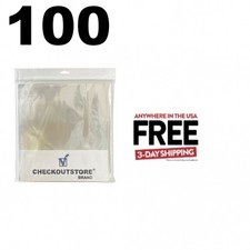 100 Clear Plastic OPP for 12" Vinyl 33 RPM Records Outer Sleeves 1-3 DAYS