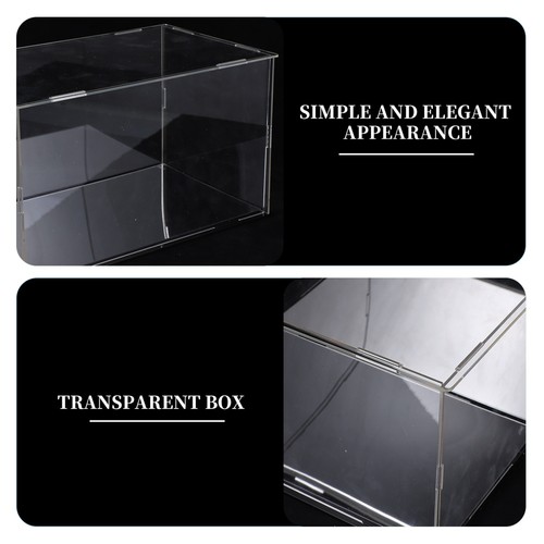 2 Pcs Dust Box Child Storage Showcase Collectable Display for Dolls Figures - Bild 9 von 12