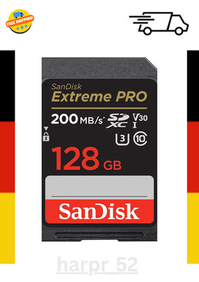 SanDisk Extreme PRO 128GB SDXC Memory Card up to 170MB/s, UHS-1, Class 10, U3, V