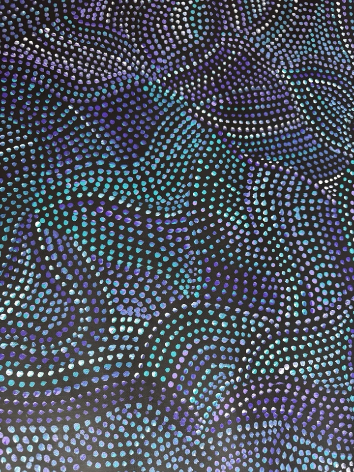 Joy Purvis Petyarre, auténtico arte aborigen, tamaño; 120 x 60 cm semillas de ñame arbusto Foto 2 de 4