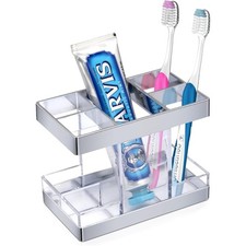 Electric Toothbrush Holder Rustic Farmhouse Organizer for Bathroom Counter 5