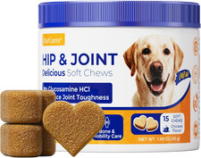 Hip Joint Supplement for Dogs, Hip and Joint Chews Support Mobility, Senior Sm