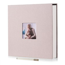 Large Photo Album Adhesive with Picture Display Window, DIY Scrapbook Album f...