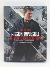 Tom Cruise Mission: Impossible 6-Movie Collection Blu-ray, 2018 Brand New