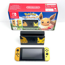 Nintendo Switch Console Pokemon Let's Go, Pikachu & Evoli! In Box OTTIMO STATO