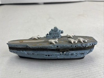 Trinket Box In Shape of An Aircraft Carrier Wow Z C