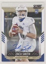 2021 Score Rookies Signatures Zach Smith #317 Auto 9lg