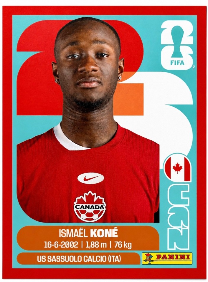 Parallel Panini Sticker Panini World Cup 2026 RED Parallel Stickers - Choose Sticker ! | eBay