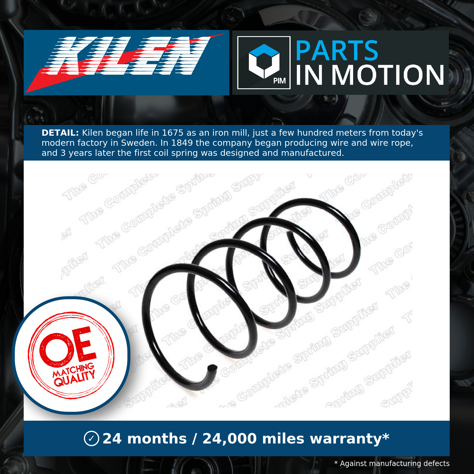 Kilen 17188 Front Suspension Coil Spring for Mercedes Benz C Class CLC Class CLK - Image 8