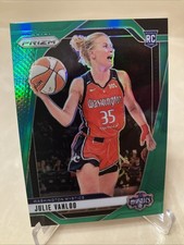 2024 Panini Prizm WNBA Julie Vanloo #42 Green Prizm (RC) Washington Mystics
