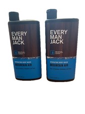  2 Every Man Jack Hydrating Body Wash Mountain Air 16.9 Fl oz