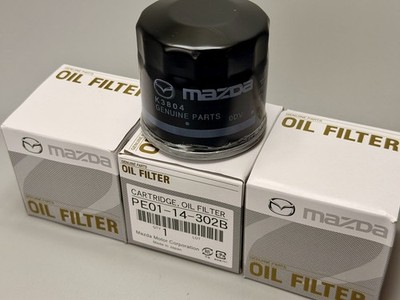 Genuine Mazda OEM Oil filter PE01-14-302B Set of 3pcs