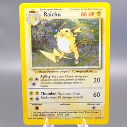 Raichu 14/102 Base Set Holo Rare