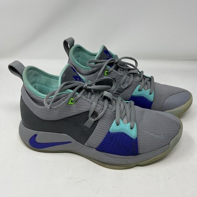 Nike PG2 Pure Platinum Grey Aurora Green Men Sz Paul George