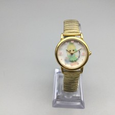 Vintage 90s Valdawn Precious Moments musical Watch 33mm Gold Tone running Valdawn Wristwatches for sale - eBay main image 2