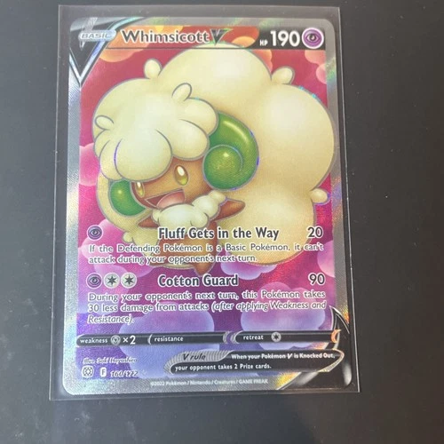 Pokémon Whimsicott V Full Art Ultra Rare Brilliant Stars Holo 160/172 English