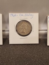 1964 QUEEN ELIZABETH II SCOTTISH ONE SHILLING COIN 57TH BIRTHDAY / ANNIVERSARY