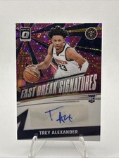 2024-25 Donruss Optic Trey Alexander Fast Break Auto Pink Disco 25/25