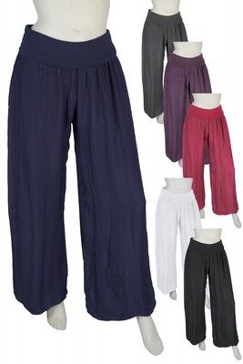 Hose Seide Damen Neu Sommer viele Farben Haremshose 36 38 40 42