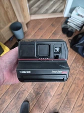 Vintage Polaroid Impulse QPS Series AF Instant Camera w/Flash Black