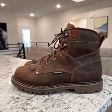 CAROLINA Men's Work Boots 12 Soft Toe Waterproof Leather EH Broad Shoes CA7028