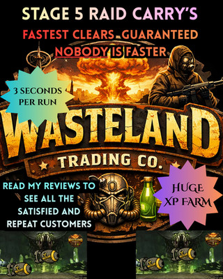 Fallout 76 PC RAID CARRY SERVICE |FASTEST RUNS ON EBAY| 20X STAGE 5 RUNS