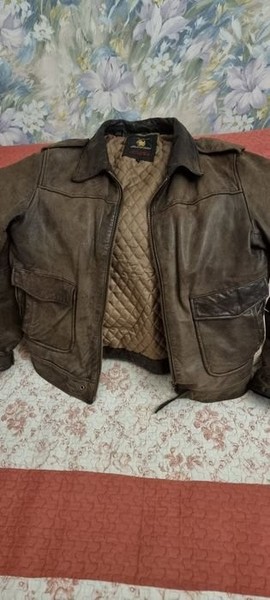 Men Scotch & Soda Jacket Brown Leather 40