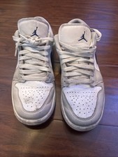Nike Air Jordan 1 Low Midnight Navy Neutral Grey Used Size 8 Men