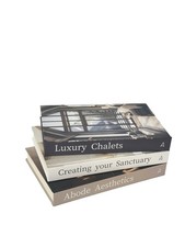 Fake Decorative Books for Home Decor - Set of 3 Hardcover Faux Books for Stor...