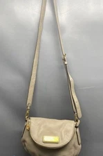 Marc By Marc Jacobs Taupe Leather Classic Mini Natasha Crossbody Bag