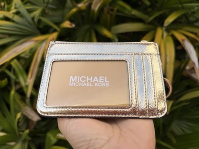 Michael Kors Jet Set Travel SM Coin ID Key Holder Wallet Patent