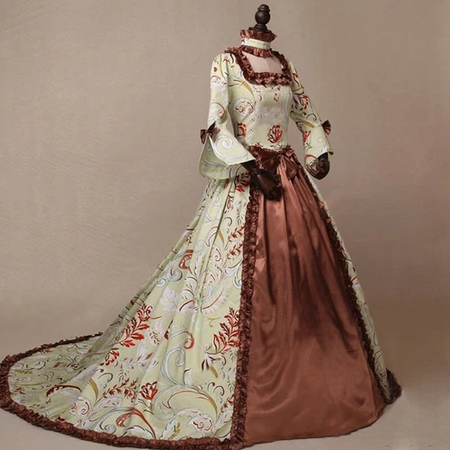 Mujeres Vintage Medieval Victoriano Vestido Renacimiento Vestidos de Baile Vestidos Disfraz - Imagen 3 de 13