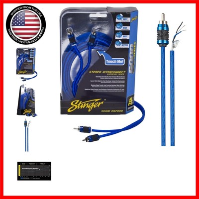 17ft Shielded 2-Channel RCA Interconnect - Audiophile-Grade Sound Quality